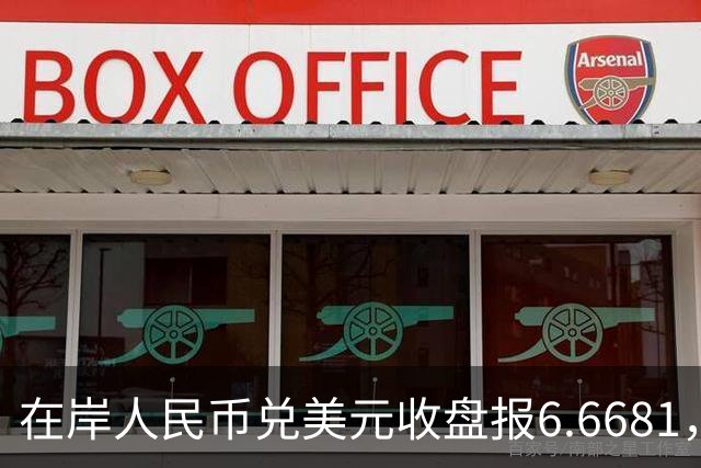 在岸人民币兑美元收盘报6.6681，较上一交易日上涨30个基点